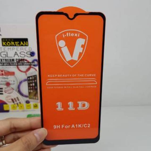 KOREAN Tempered Glass Oppo A1K 6.1 inchi FULL SCREEN TG 5D Oppo A1K A1 K FULL GLUE FULL LAYAR