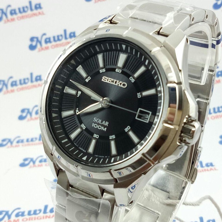 Seiko Criteria SNE081P1 Solar Black Dial - Jam Tangan Pria SNE081