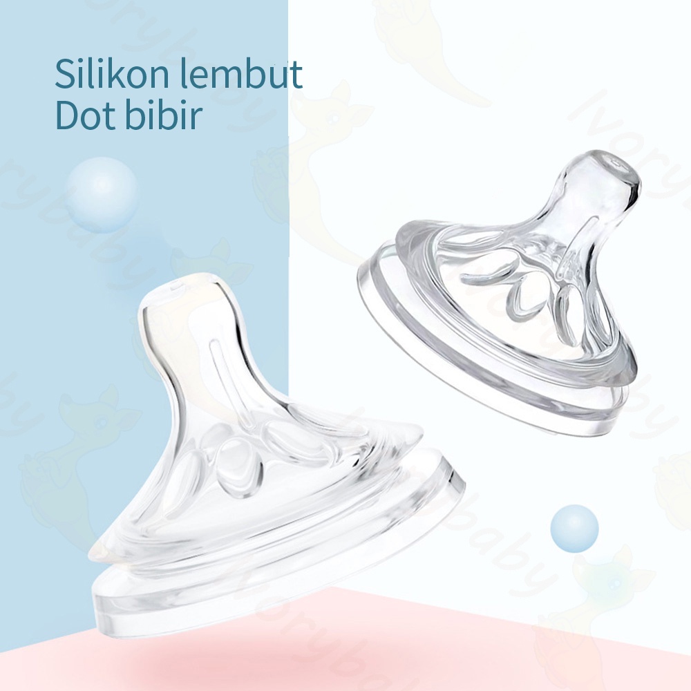Ivorybaby Dot avent philips silikon nipple dot bayi cocok botol leher lebar-1