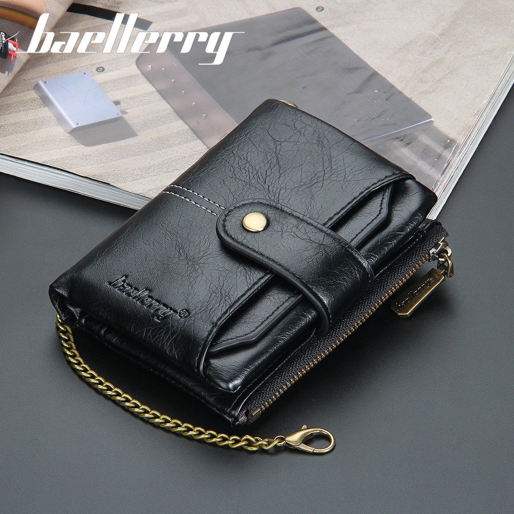 BAELLERRY D3231 Dompet Pria Dompet Pendek Bahan Kulit PU Leather Premium WATCHKITE WKOS