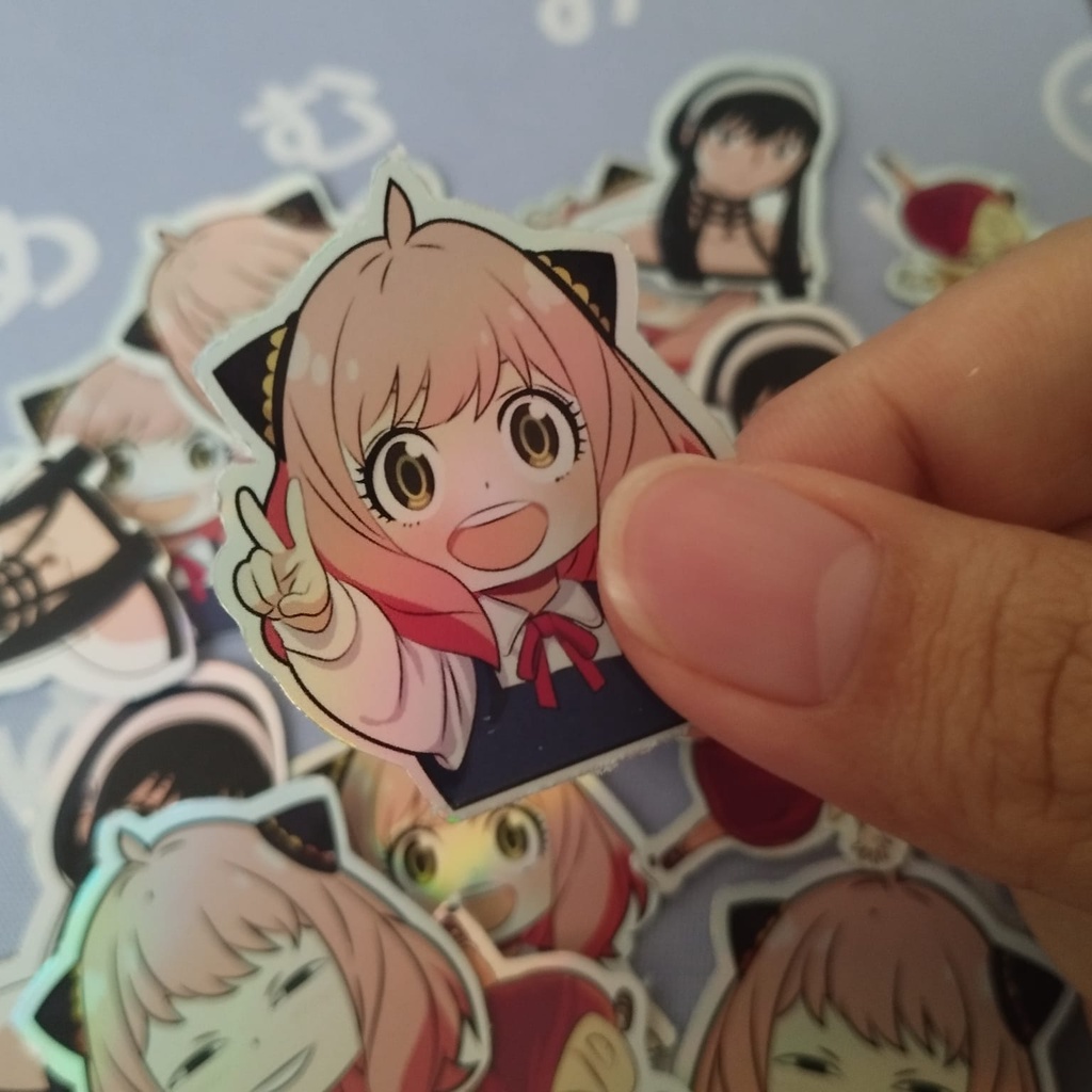 

Sticker Hologram Anime - Spy x family - Anya Forger - 4pcs