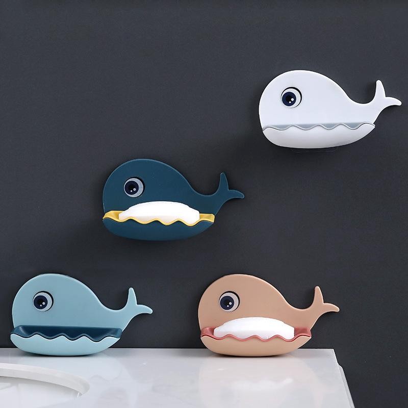 (COD) Tempat Sabun Batang Model Ikan Paus Kamar Mandi Dispenser Kotak Kamar Mandi Motif Paus Wadah Sabun Batang Model Ikan Paus Tempat Soap Rak Kamar Mandi Home on / Whole Soap Dish / Soap Holder