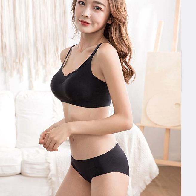 Kekinian YUNA  Size S - XL | Bra Set Seamless ZERO FEEL Yuna 1231 | Bra dan CD 시