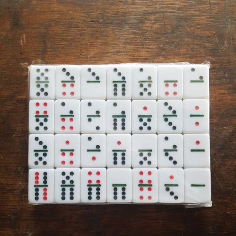Game Domino Balok Tebal Gaple QQ Mahjong Kartu Domino Tebal 1,7CM Original