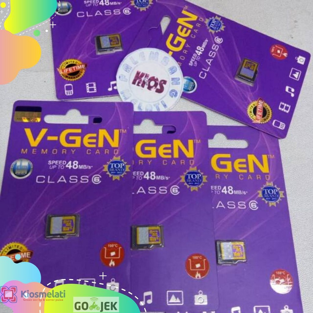 Memori Micro SD V-Gen Memory Card 8gb 16GB 32GB 64GB 128