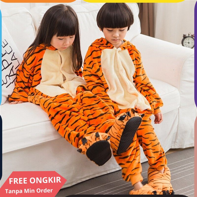Kigurumi Kucing Onesie Anime Keseluruhan Totoro Cosplay Fancy Onepiece Hewan Kostum Anak Anak Bayi