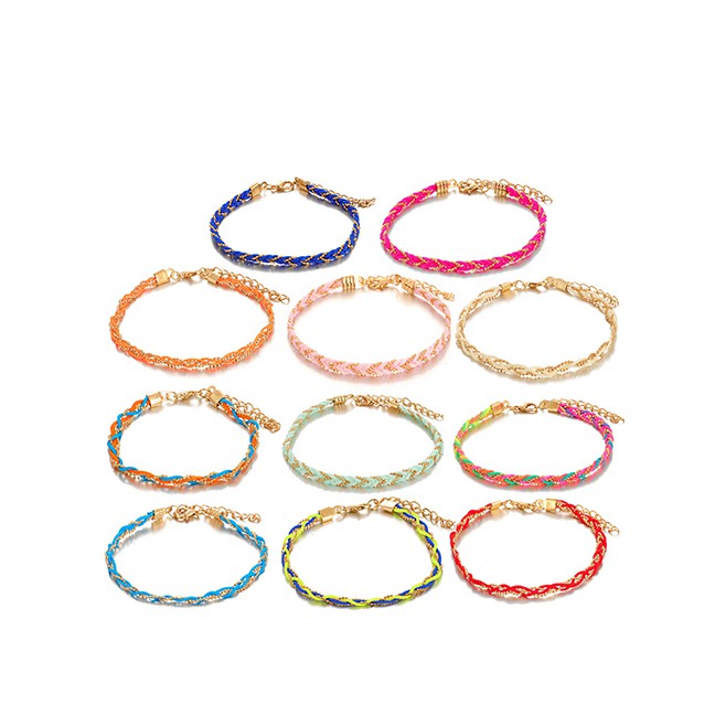 LRC Gelang Fashion Woven Twist Bracelet Single D61335