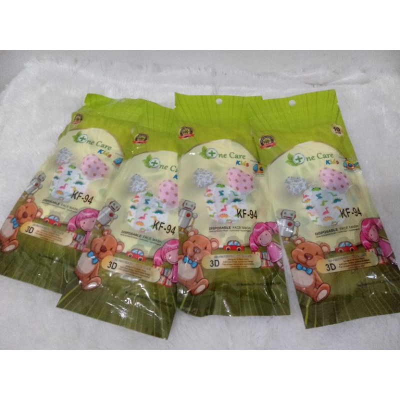 Masker KF94 Anak polos / motif onecare
