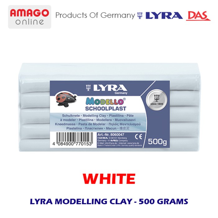 LYRA Modelling Clay - Lilin Pemodelan - 500 gram - warna White - 8060001