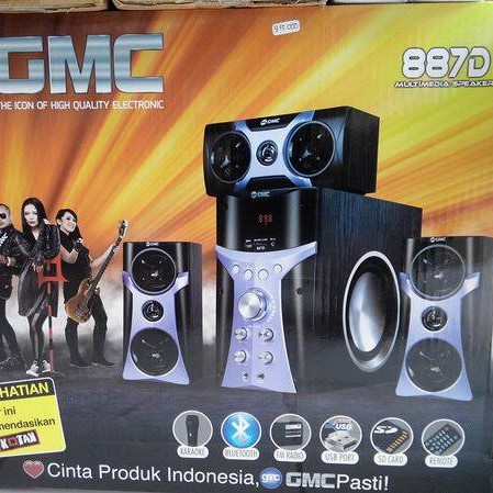SPEAKER MULTIMEDIA AKTIF GMC 887D BLUETOOTH GMC