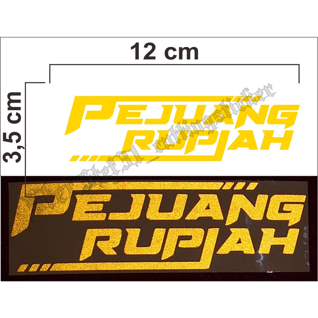 Stiker cutting pejuang rupiah, sticker pejuang rupiah