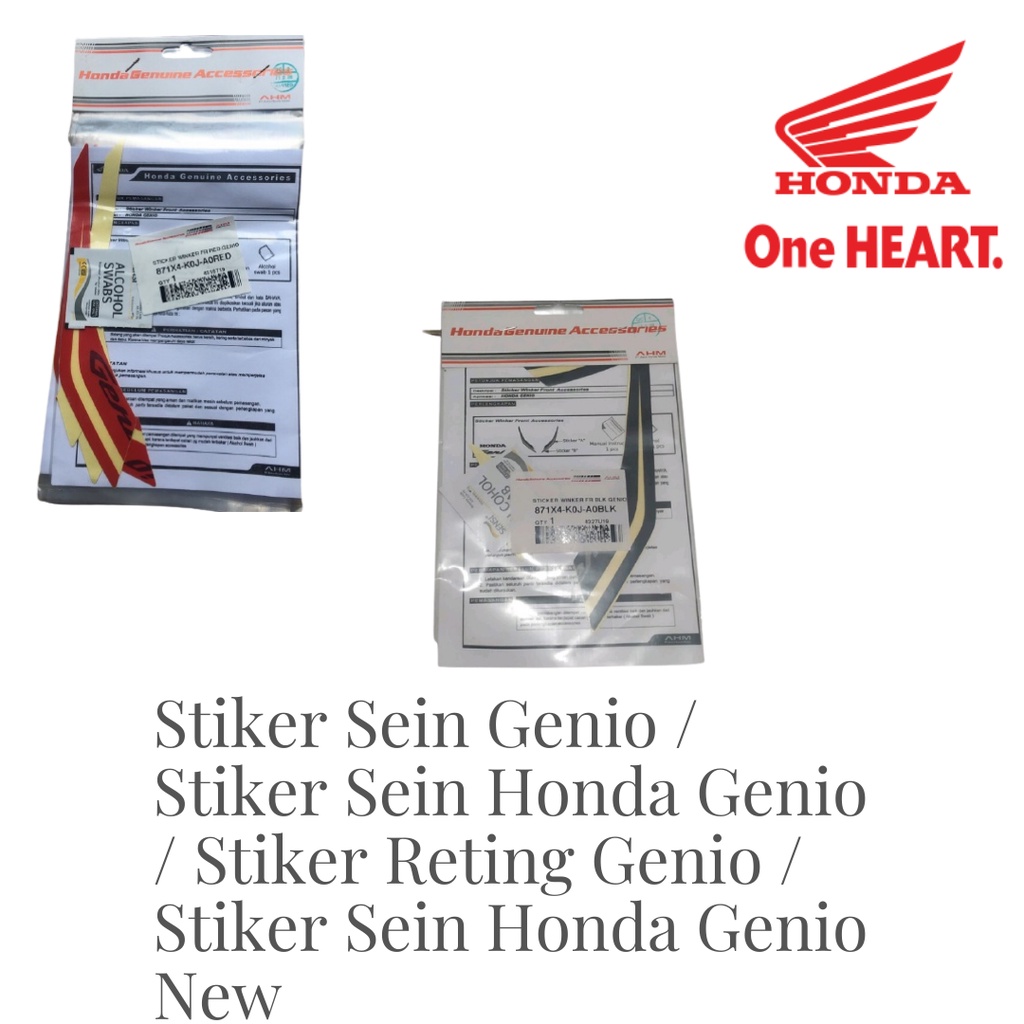 Stiker Sein Genio / Stiker Sein Honda Genio / Stiker Reting Genio / Stiker Sein Honda Genio New