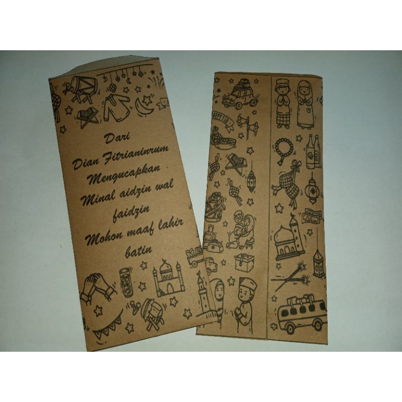 

amplop lebaran disain nama