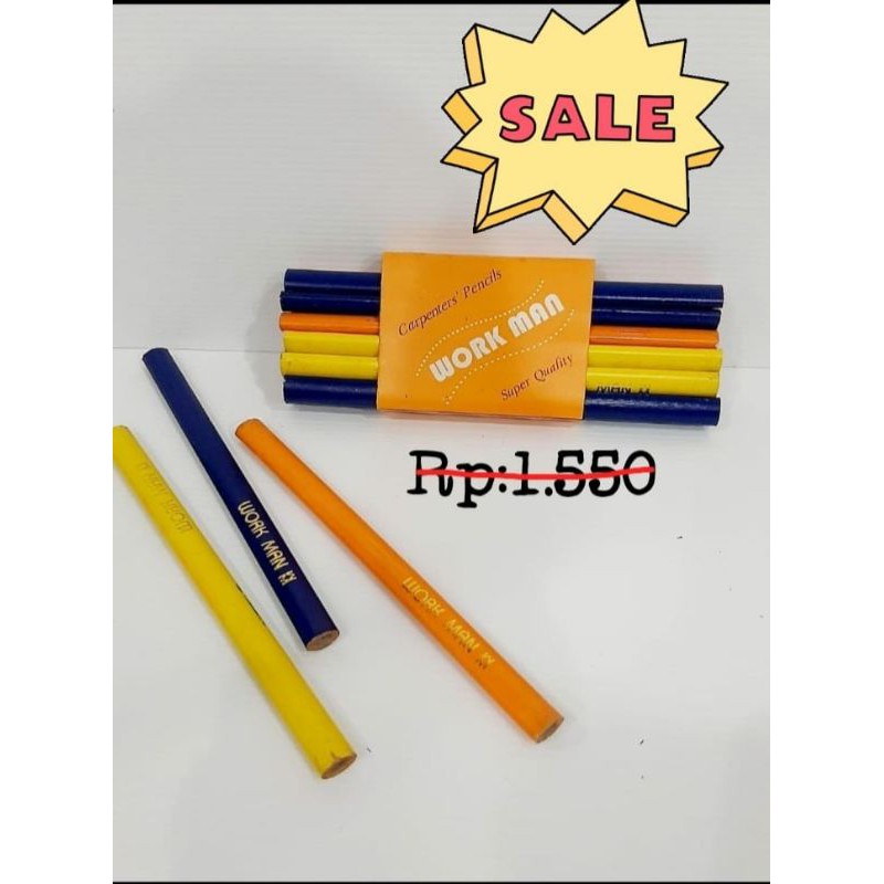 

Pensil Pinsil Potlot Kerja Kayu Bangunan Tukang WORKMAN