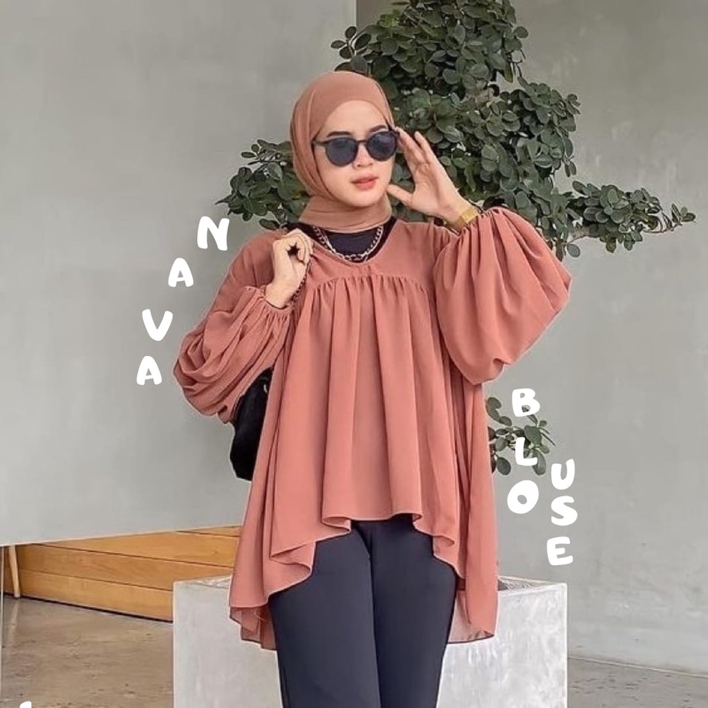 Dealova Blouse Ceruty premium/ Blouse Ceruty Hits Lola Alyna Blouse DEALOVA BLOUSE CERUTY BABYDOL / NAVA BLOUSE