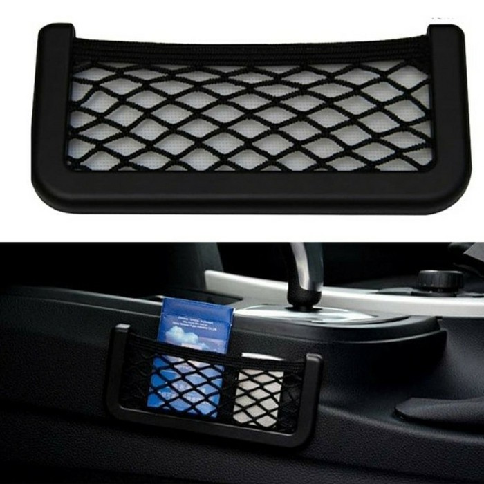 Car Mini Net Pocket Kantung Jaring Mobil Include Double Tape