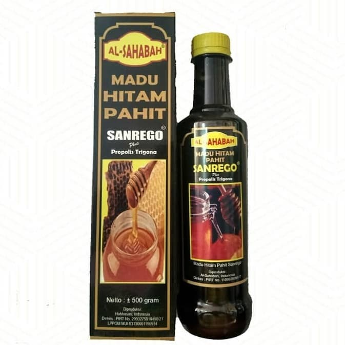 

Madu Hitam/Madu Hitam Pahit Sanrego Plus Propolis Trigona Al Sahabah