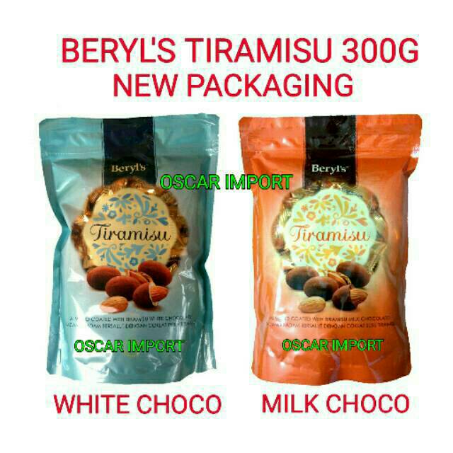  JNE JNT BERYL S TIRAMISU ALMOND MILK WHITE CHOCO 300GR 