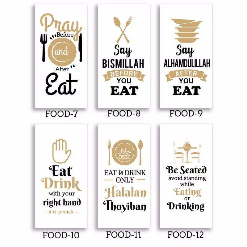 Hiasan dinding dapur Islami/wall decor islami/Milenial islami