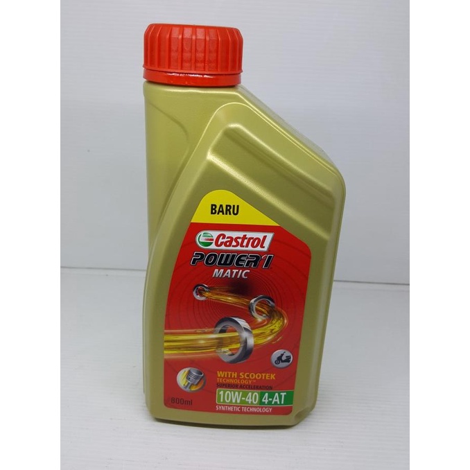 Jual >>>>>] OLI CASTROL POWER 1 MATIC 0.8L MATIC (10W-40 4-AT) | Shopee ...