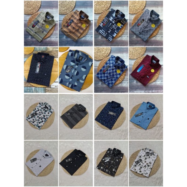 kemeja pendek pria distro  terbaru grosir