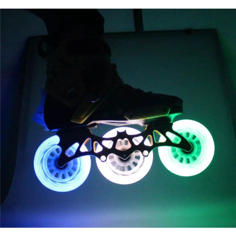 1pcs 90A inline roller Skateboard Led Flash Speed Wheels Original 90 100 110mm Skating Speed Led Lighting Skates Cityrun Ban Roda pu