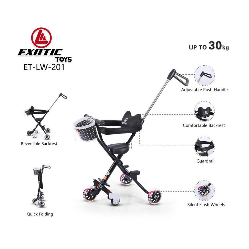 Magic stroller model LW 201 LW 002 LW 101 exotic(5 roda, sanderan bolak balik) sanderan busa lebih empuk Kereta Dorong Bayi Stroller Murah Stroller Lw 201 BABY STROLLER RODA LIMA LW-201 ADA KERANJANG DAN BANTAL SANDARAN