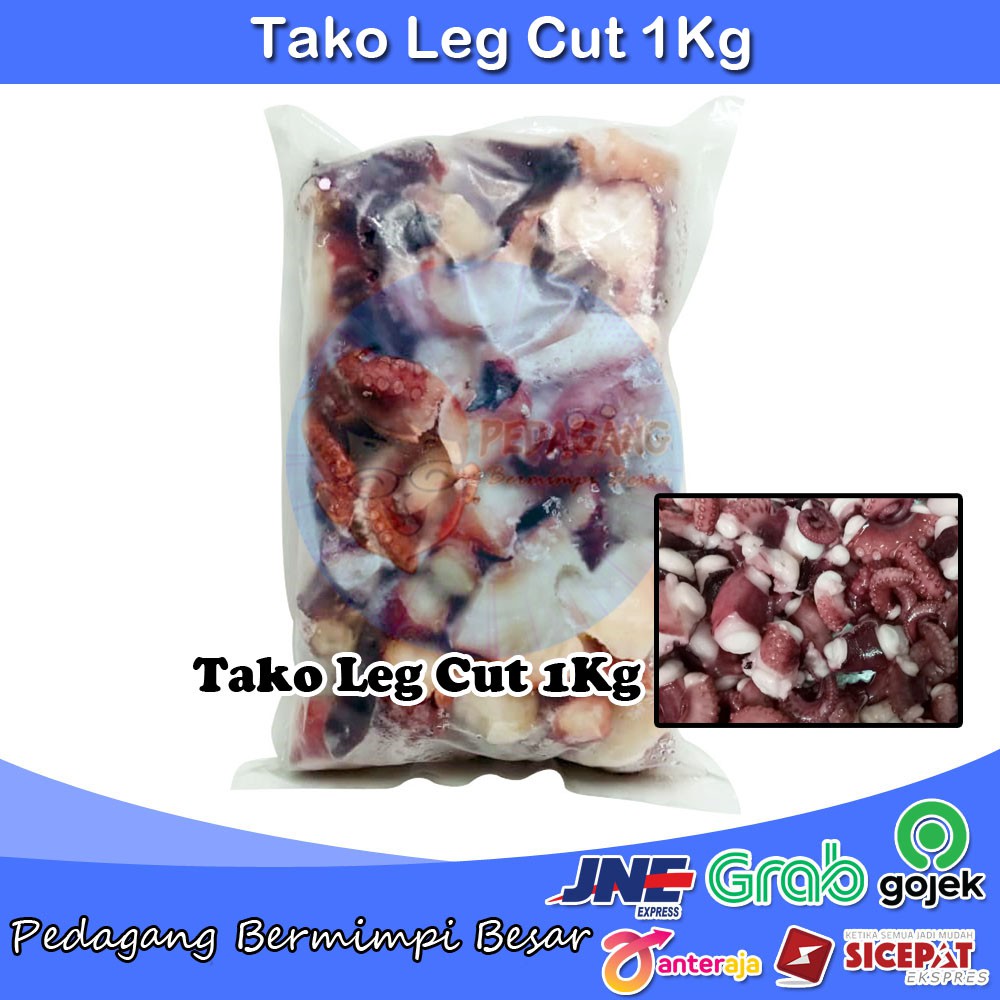 Tako Leg Cut 1Kg | Kaki Gurita Potong 1Kg | Tako Sushi Beku