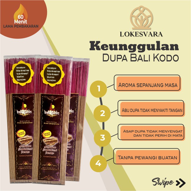 Dupa Hio Wangi Harum Cendana Australia Bali Kodo 32cm 250gram+PVC box