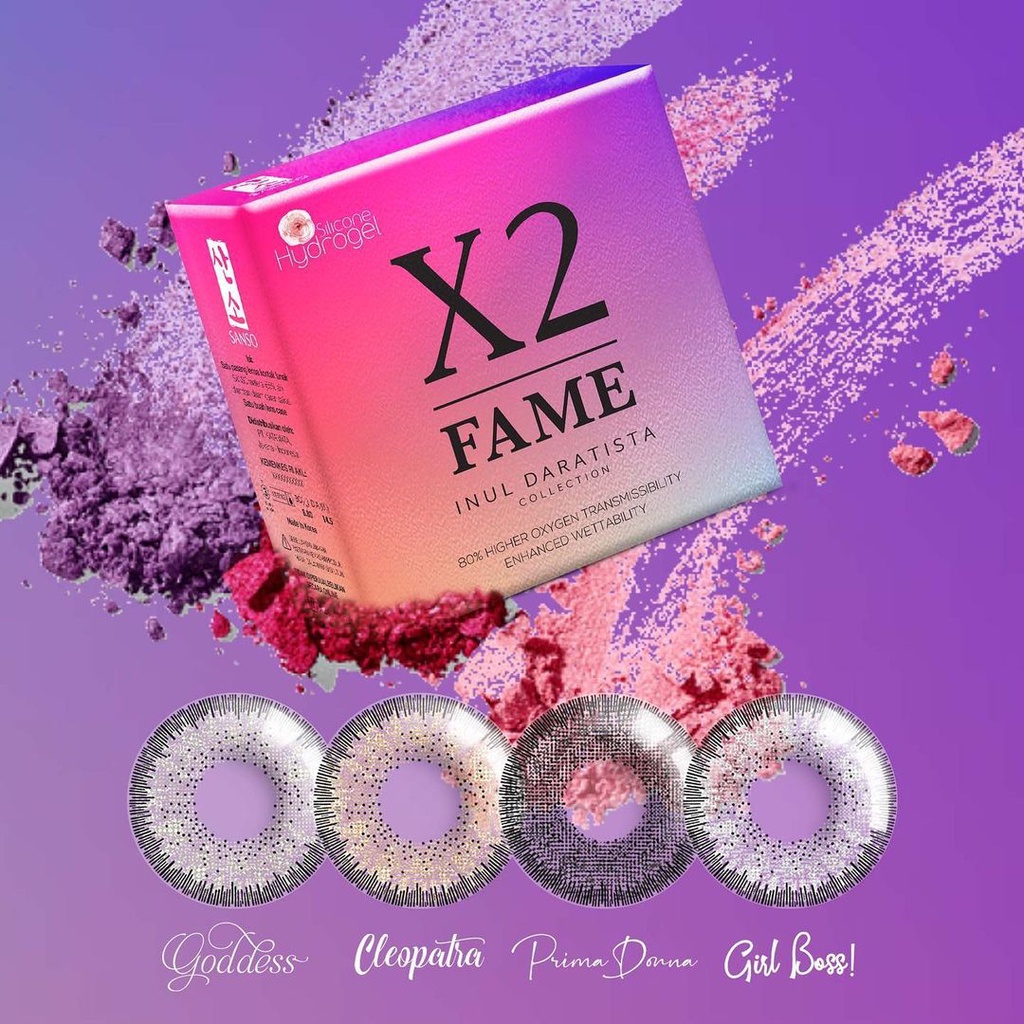 SOFTLENS X2 FAME MINUS (-0.50 s/d -2.75) INUL DARATISTA COLLECTION