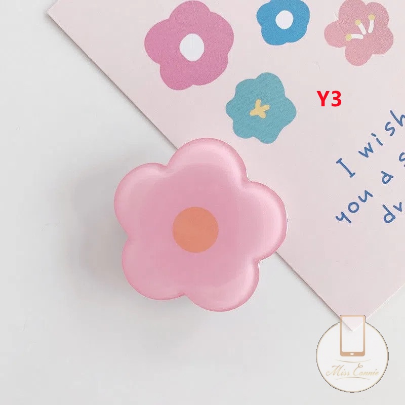 Ins Ring Holder Hp Bentuk Bunga Bisa Dilipat