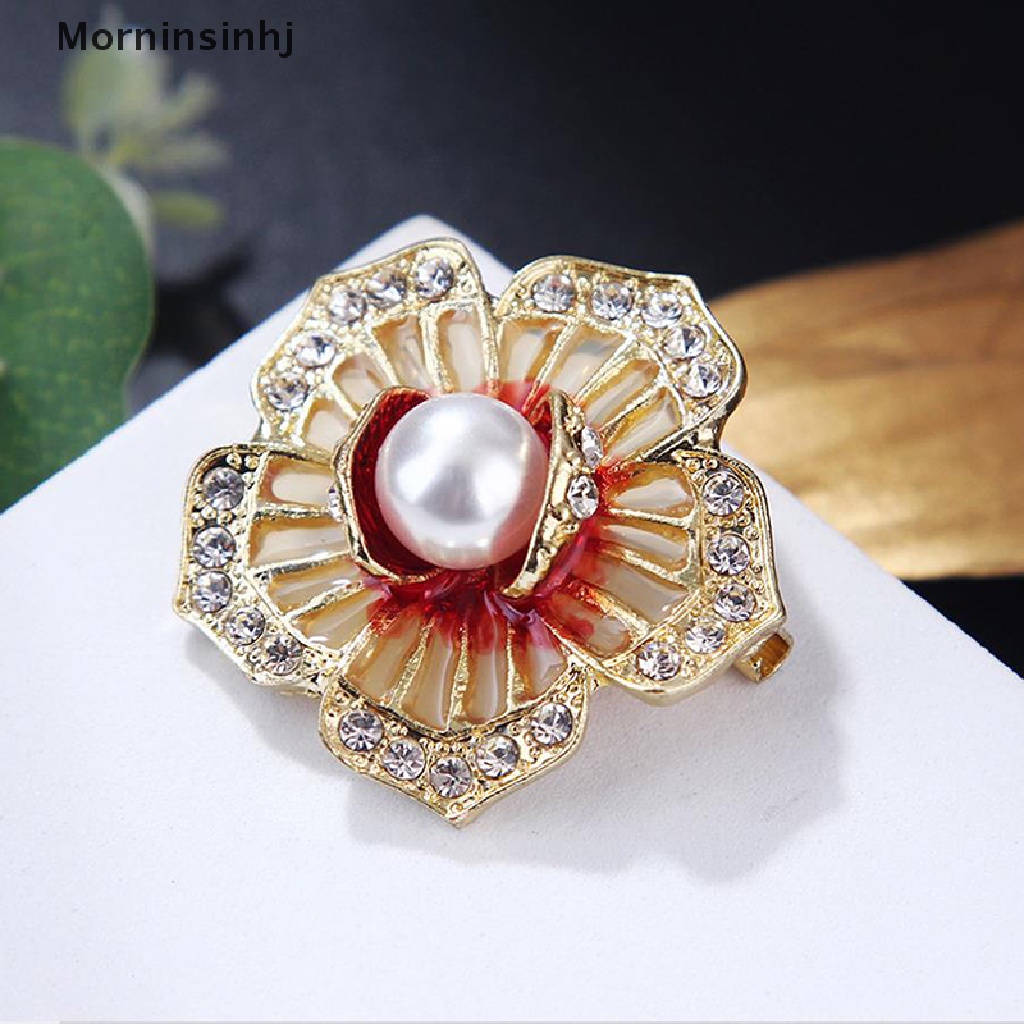 Mornin Bros Enamel Mutiara Klasik Untuk Wanita Fashion Perhiasan Aksesoris Mantel id