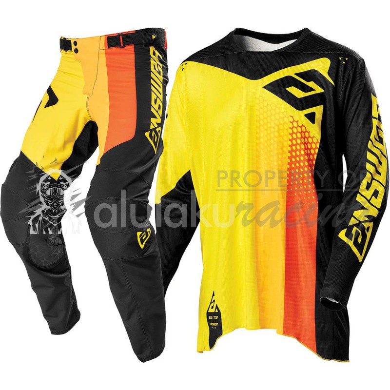 Jersey with Pants Trail Motocross MX with Custom Name &amp; Number – AN002