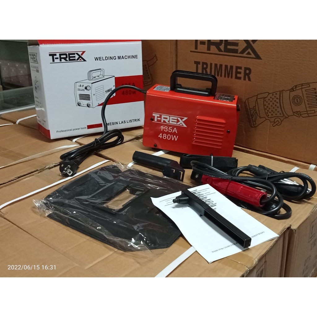 PROMO TERMURAH !! realpict Mesin Trafo Las Listrik Set Lengkap T-REX TR-135A welding las mesin las murah meriah