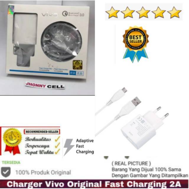 CHARGER ORI VIVO QUALCOMM 3.0 FAST CHARGER | Shopee Indonesia