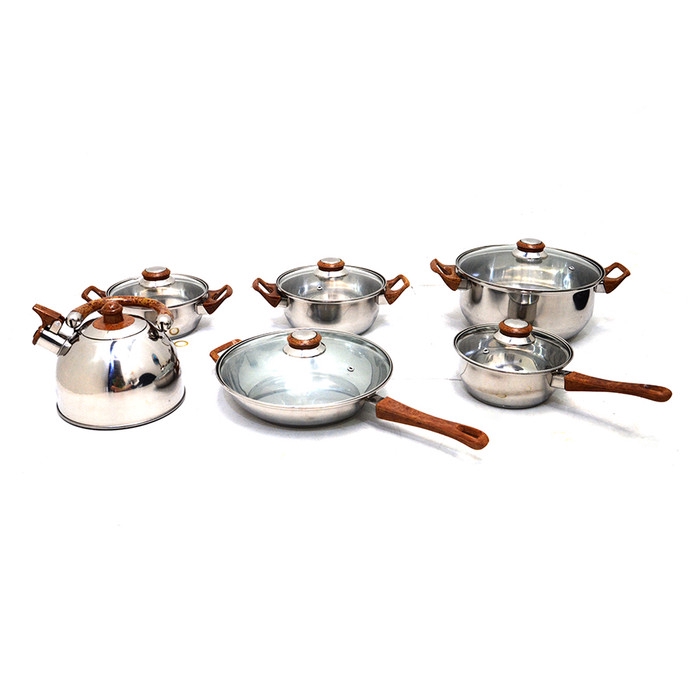 Panci Masak Set Berikut Teko Stainless Steel