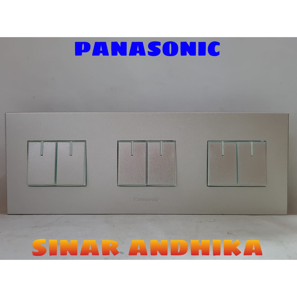 SAKLAR SERI KECIL TRIPLE SILVER STYLE E PANASONIC WESJ 78069MWS+WESJ 5931MWS