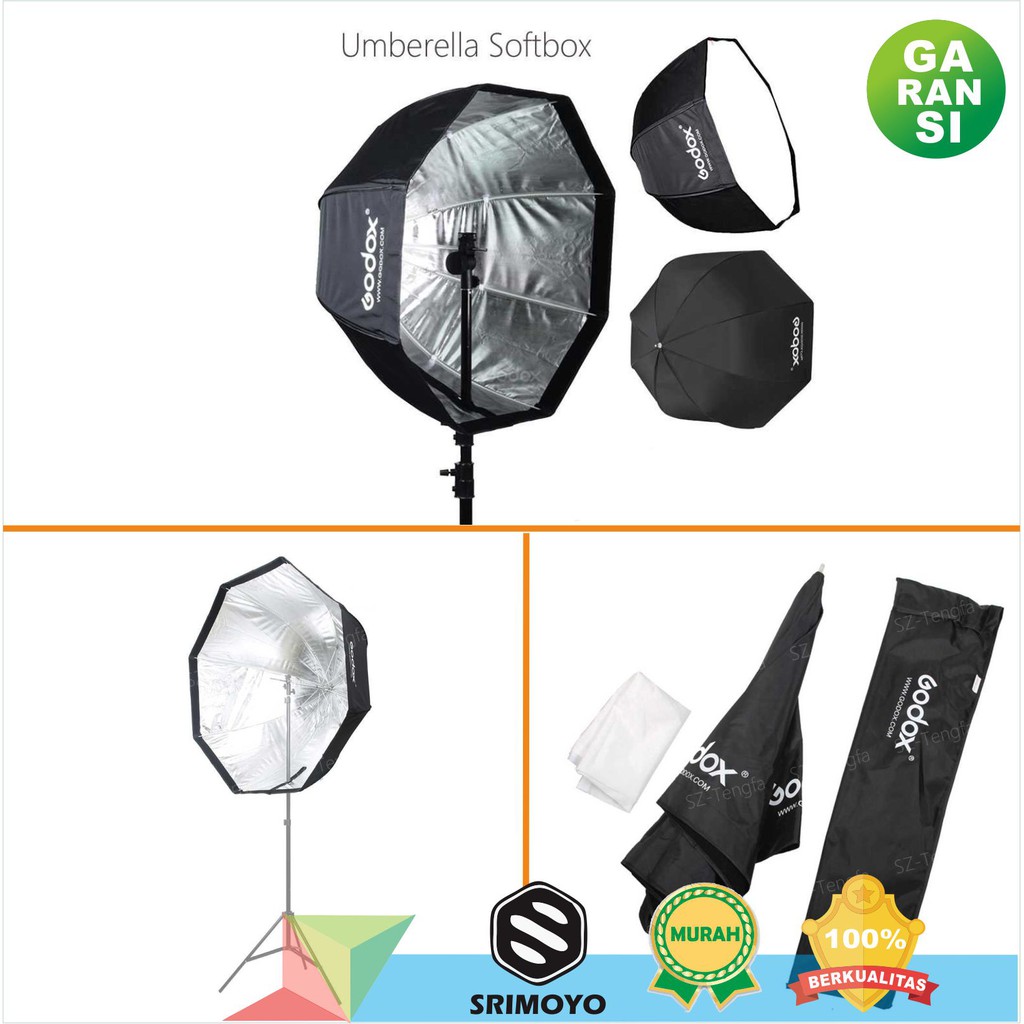 Payung Reflector Softbox Godox  Original  - Reflektor Godox Diffuser Flash Octagonal