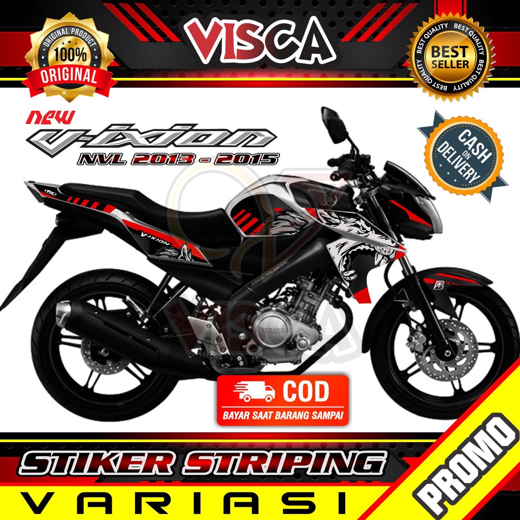 Striping Vixion Nvl - Stiker Sticker Striping Variasi Lis Vixion Nvl - Striping Hologram Vixion Nvl 