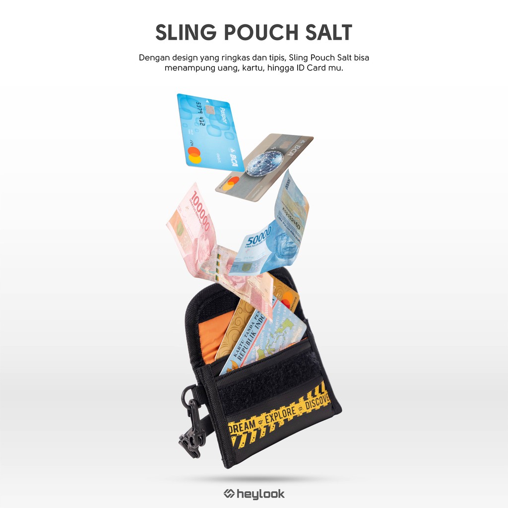 HEYLOOK Project - Sling Pouch SALT Pouch Wallet Waterproof Dompet Coin Anti Air Sling Bag Pouch