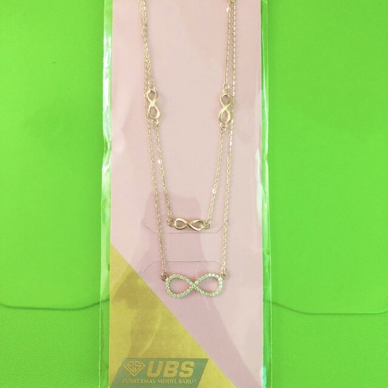 Kalung Infinity 2 Layers UBS Millie Molly 8k