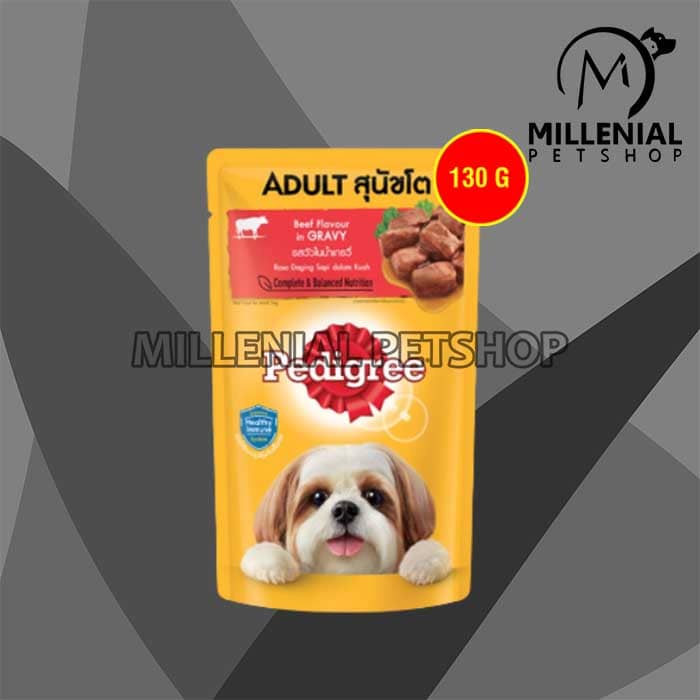 Makanan Anjing Pedigree pouch All Variant 130gr Dog Food 130 gr Wet Food Adult Puppy