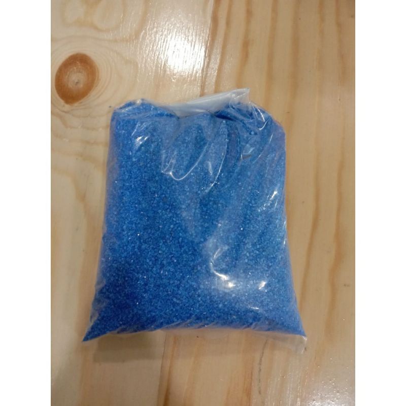 pasir biru silika biru kemasan 500 gram aquarium dan aquascape