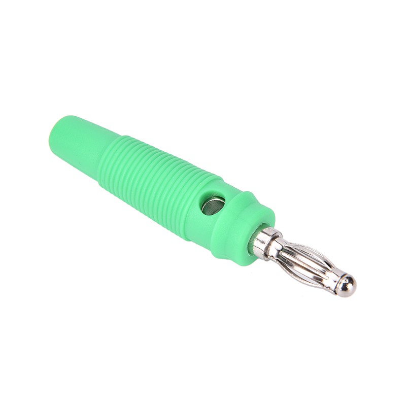(Ele White) Konektor Banana Plug Bahan Nikel 5 Warna Ukuran 4mm