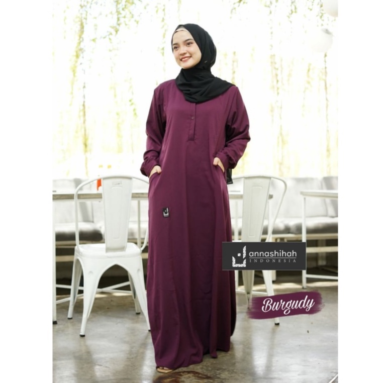 ABAYA ZUNEY ANNASIHAH BASIC CASUAL BUSUI SIMPLE DAILY TERBARU baju muslim polos reseller