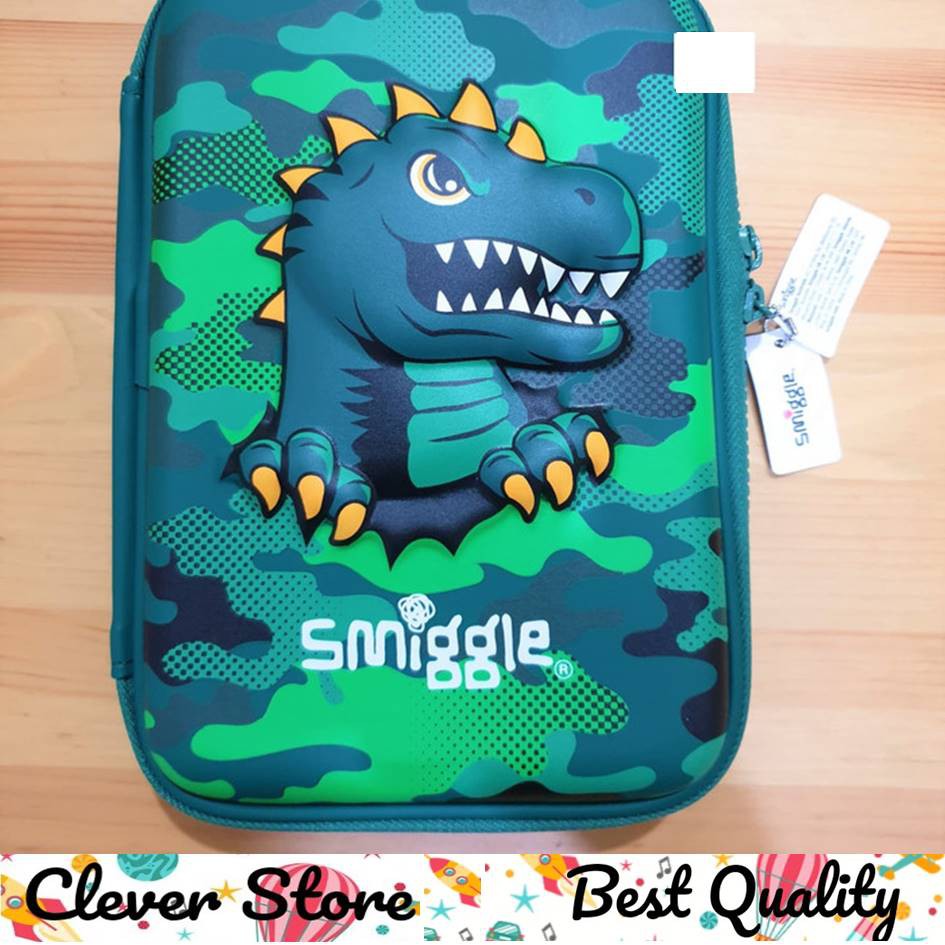 

Kotak Pensil Tempat Pensil Smiggle Original 3D EVA waterproof TREX