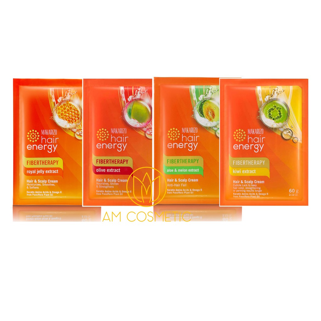Makarizo Hair Energy Fibertherapy Hair & Scalp Creambath [60gr]