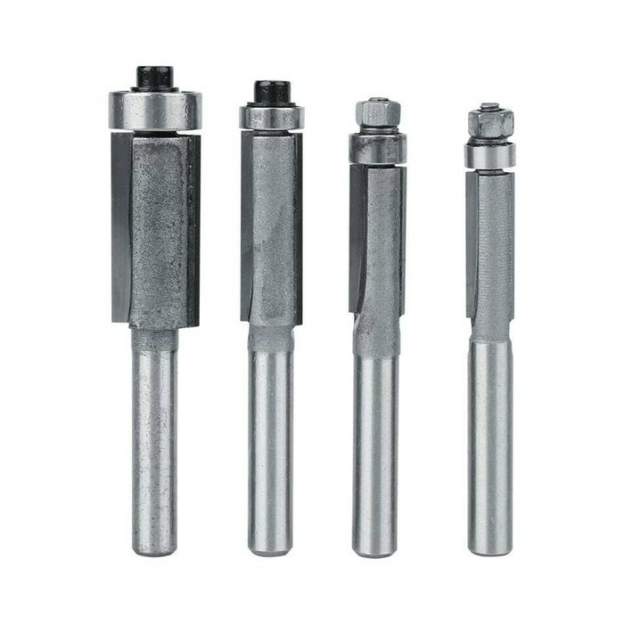 Mata Profil 10mm Flush Trim Straight Router Bit Top Bearing Shank1/4