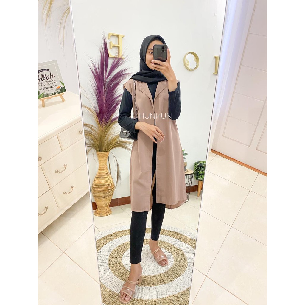 CUCI GUDANG !! OUTER AZALEA PUSATGROSIR_SOLO/CARDIGAN CARDI OUTER WOLFISH MOSSCREPE PREMIUM