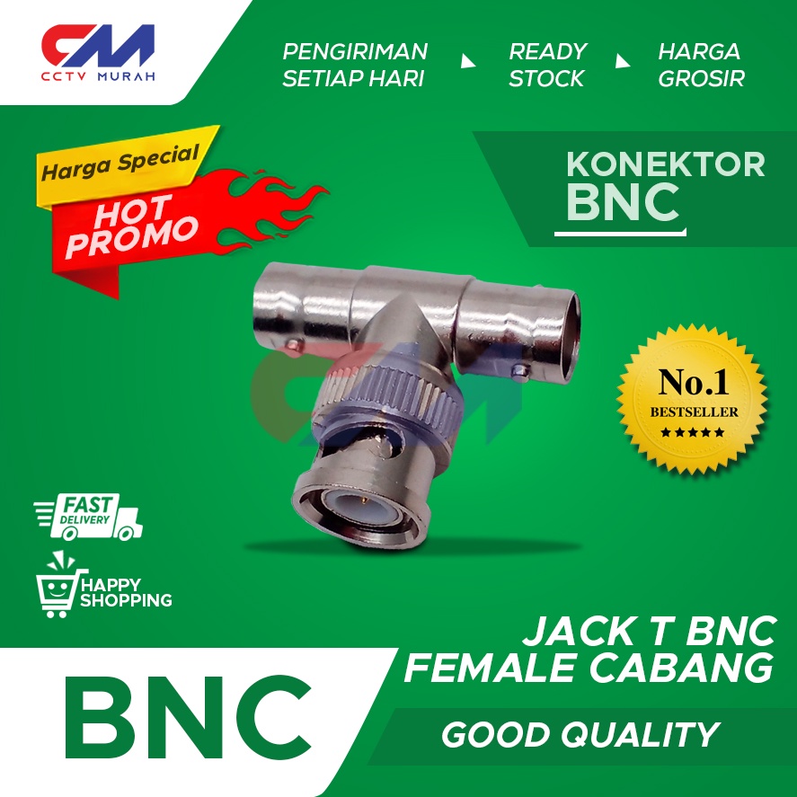 BNC T CABANG || T BNC PEMBAGI VIDEO || ORIGINAL TAIWAN
